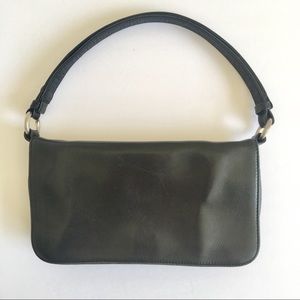 Hobo Black Leather Shoulder Bag Handbag Work Purse